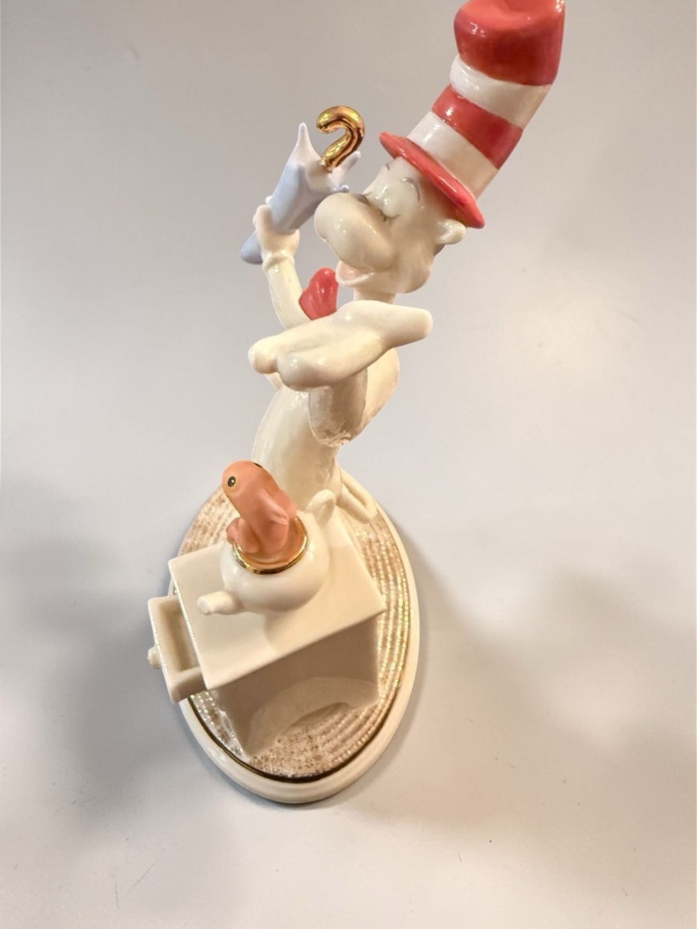 Lenox Dr. Seuss The Cat in the Hat Ivory China Figurine 24k Gold Accents - Picture 7 of 12
